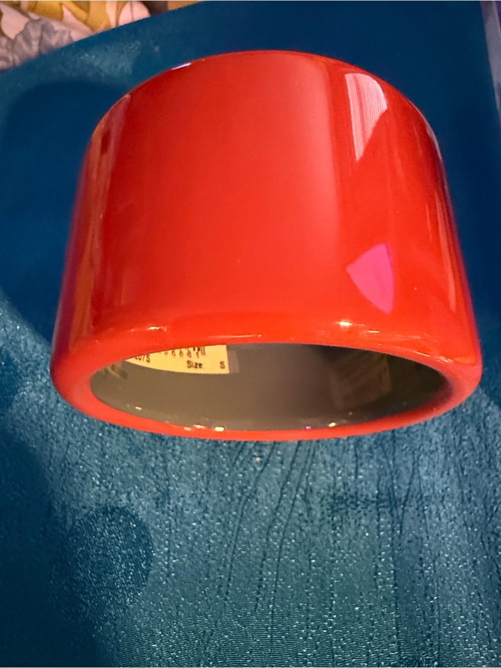 RARE Vintage HermĆØs Red enamel cuff bracelet WOT